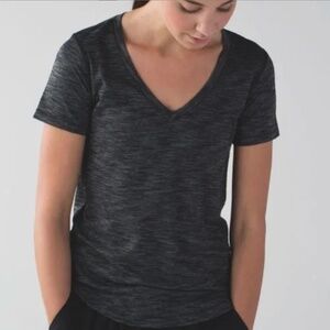 Lululemon What The Sport Tee, Heathered Black